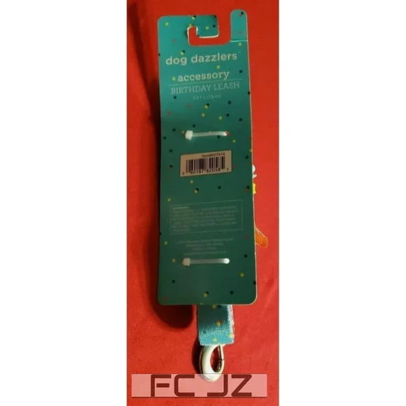 Dog Dazzlers - Accessories Birthday Leash (5ft/1.5m - NEW - Picture 3 of 4